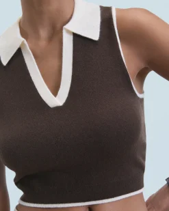 Bicolor Sleeveless Sweater