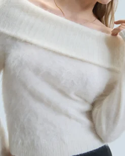 Brushed Cashmere Long Sleeve Top