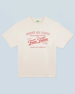 Crewneck T-shirt Marché Aux Fleurs
