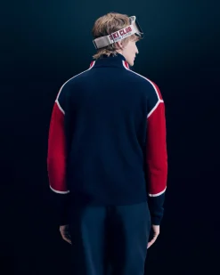 Cross-Country Ski Quarter Zip Neck Sweater