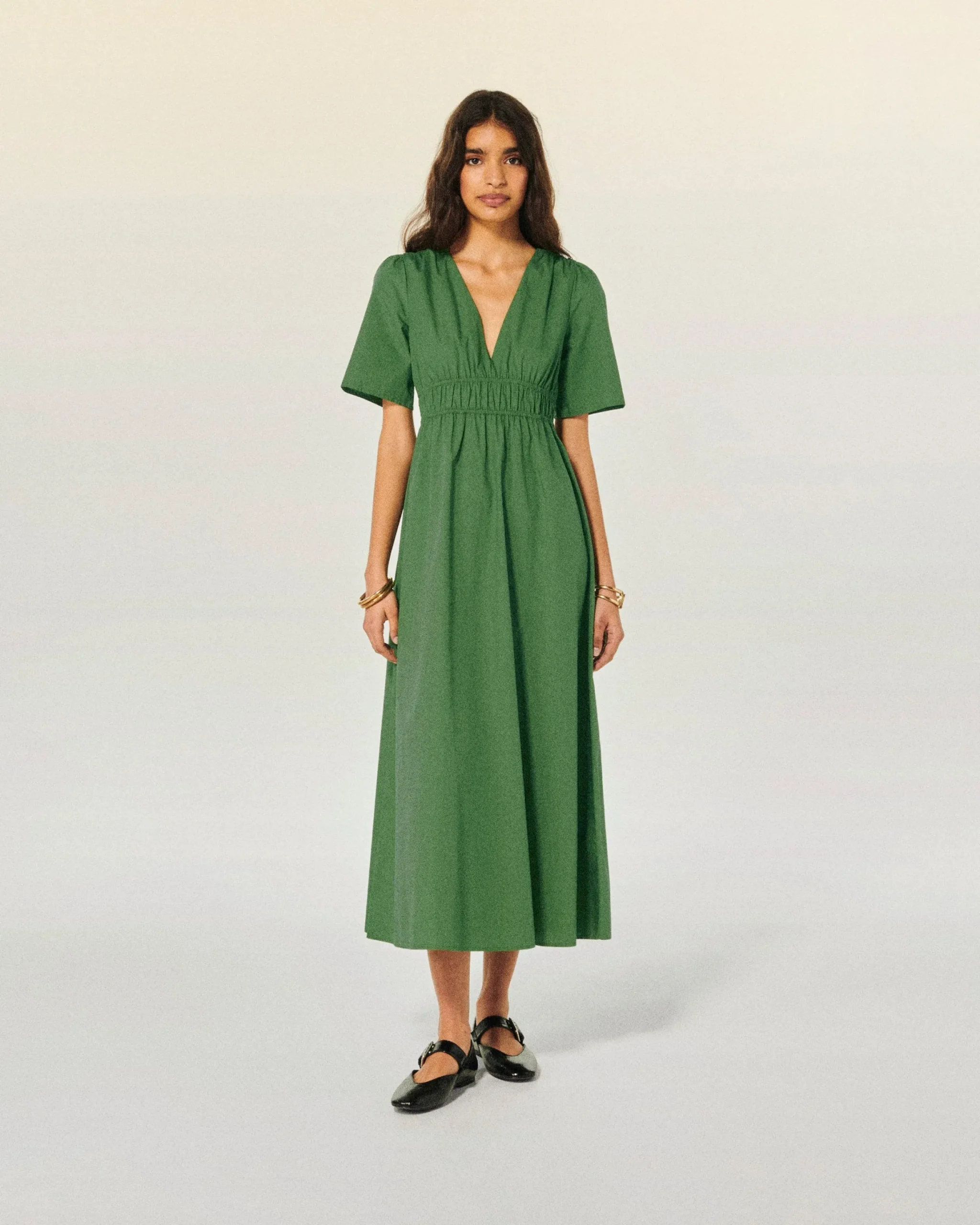 Gianna Short Sleeve Long Dress