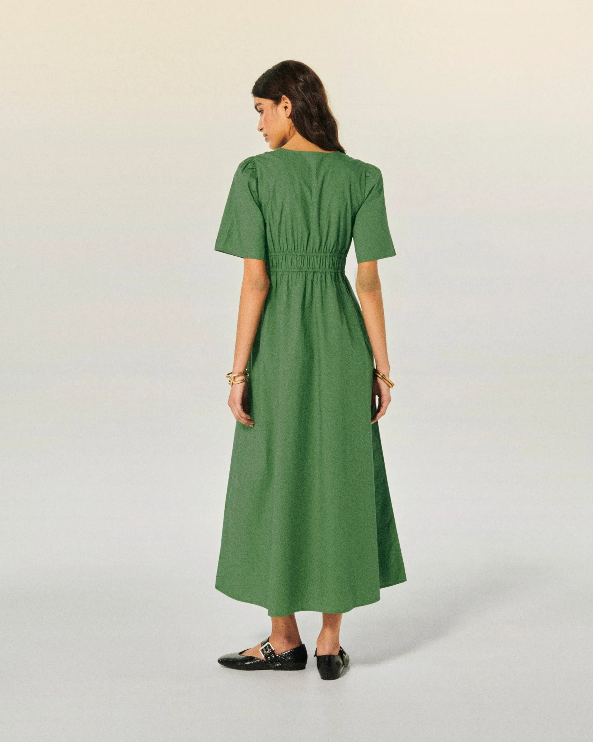 Gianna Short Sleeve Long Dress