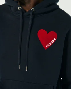 Heart Embroidery Hoodie Sweatshirt