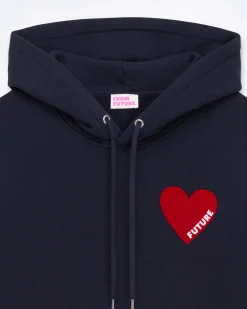 Heart Embroidery Hoodie Sweatshirt