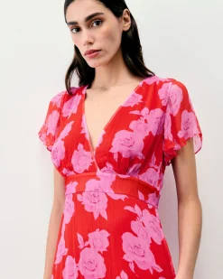 Julia Short Sleeve Long Dress