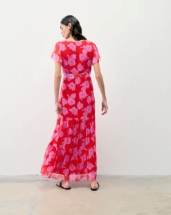 Julia Short Sleeve Long Dress