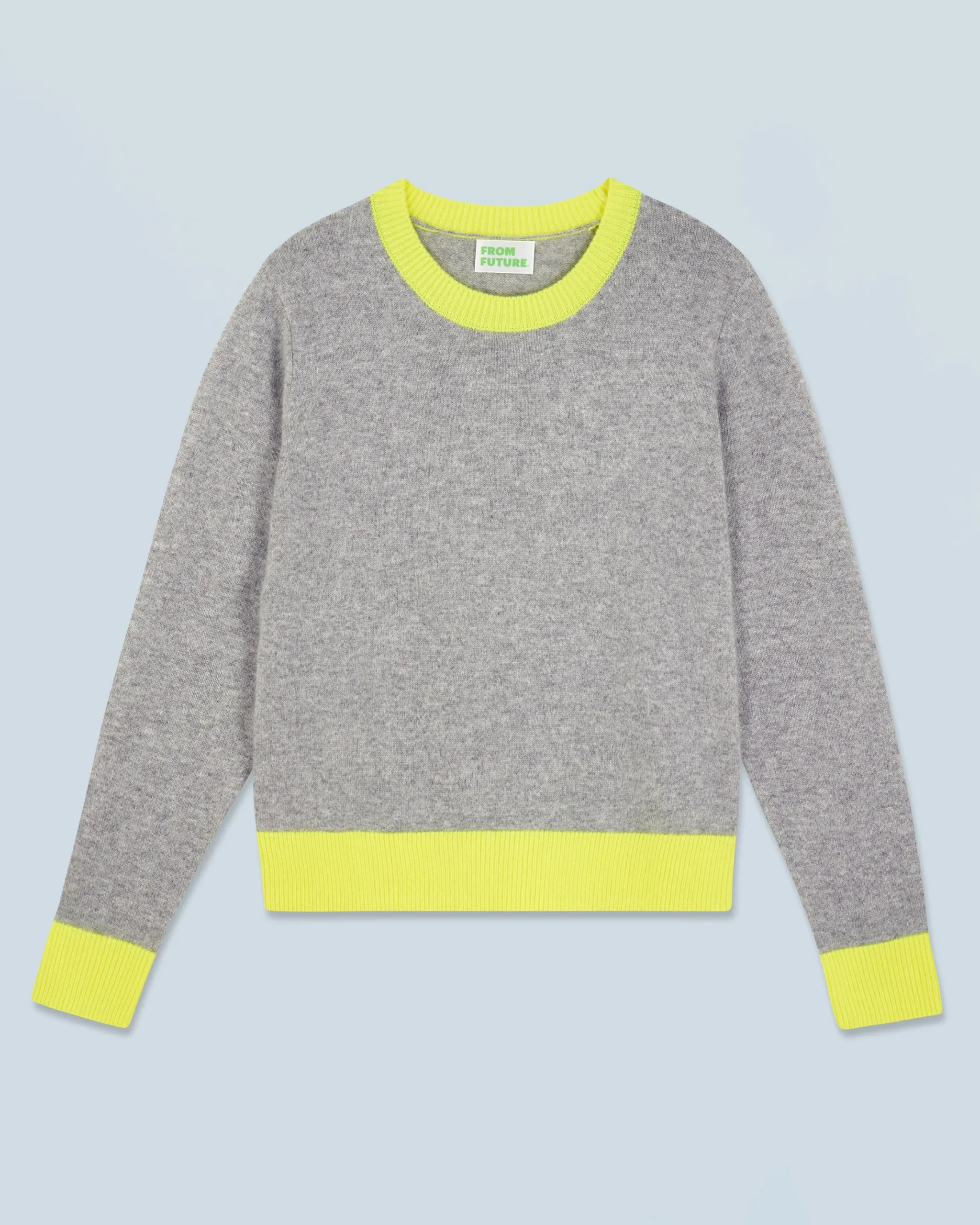 Lightweight Two-Tone Crewneck Sweater
