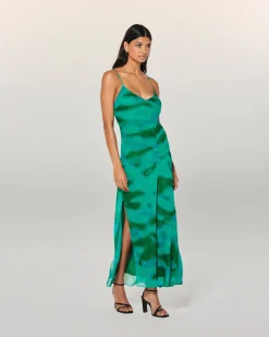 Long Chiffon Strap Dress