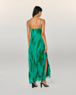 Long Chiffon Strap Dress