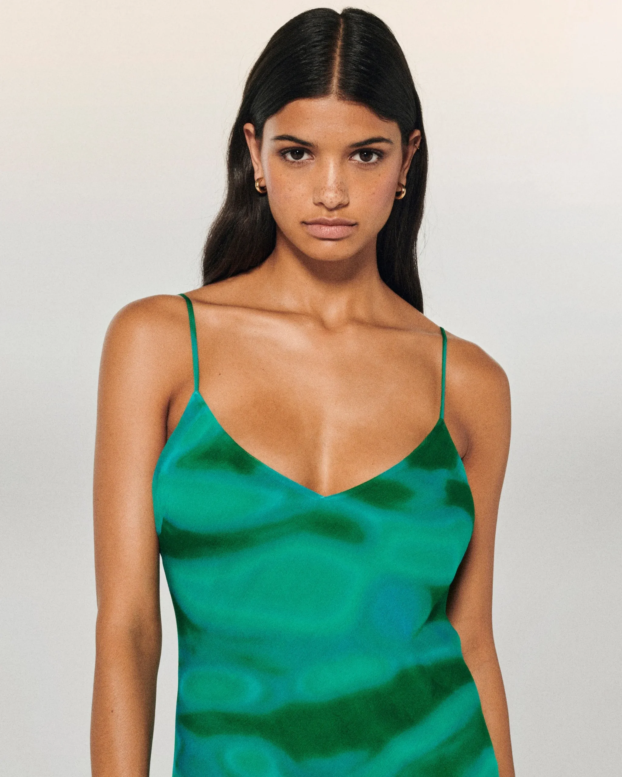 Long Chiffon Strap Dress