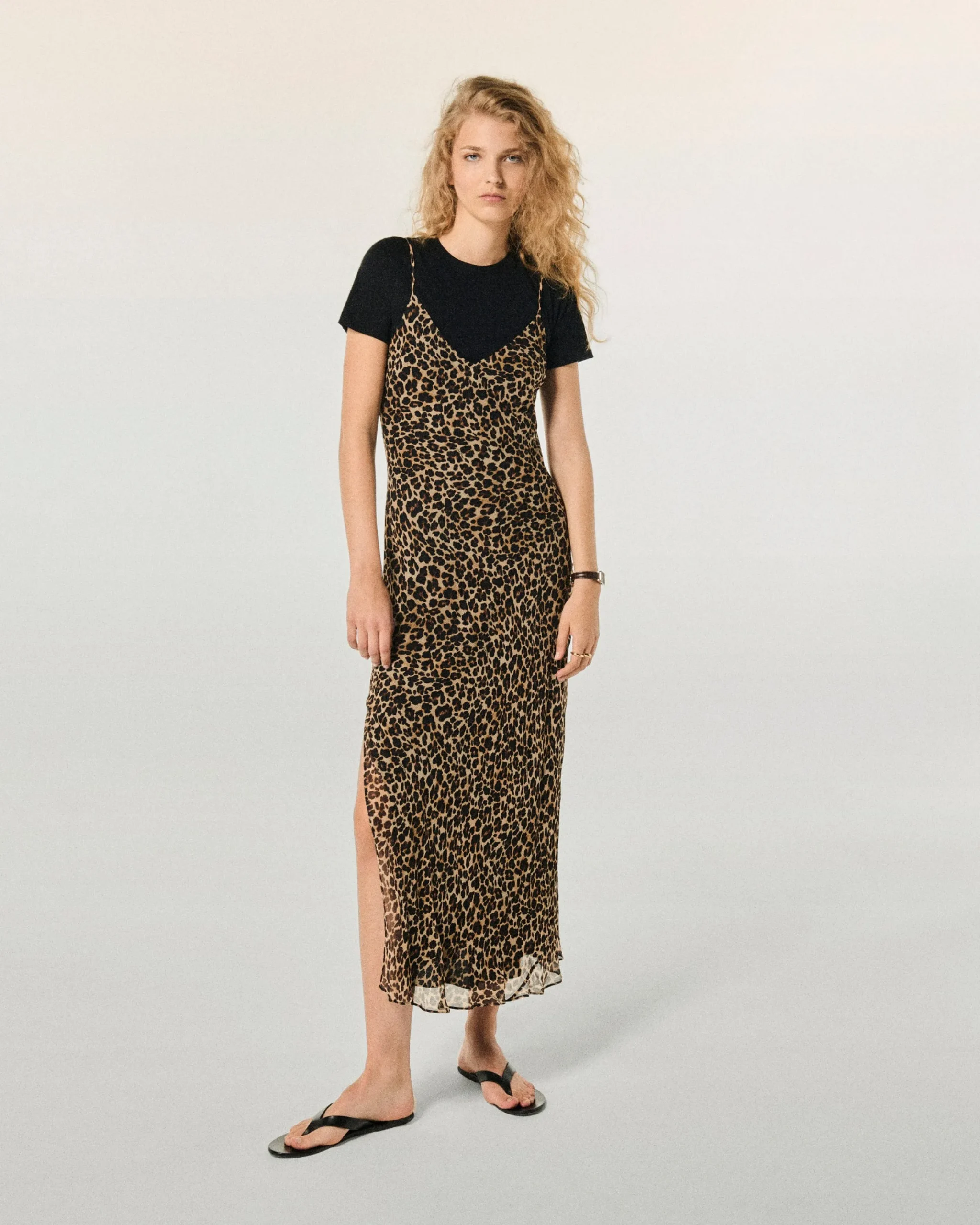Long Chiffon Strap Dress