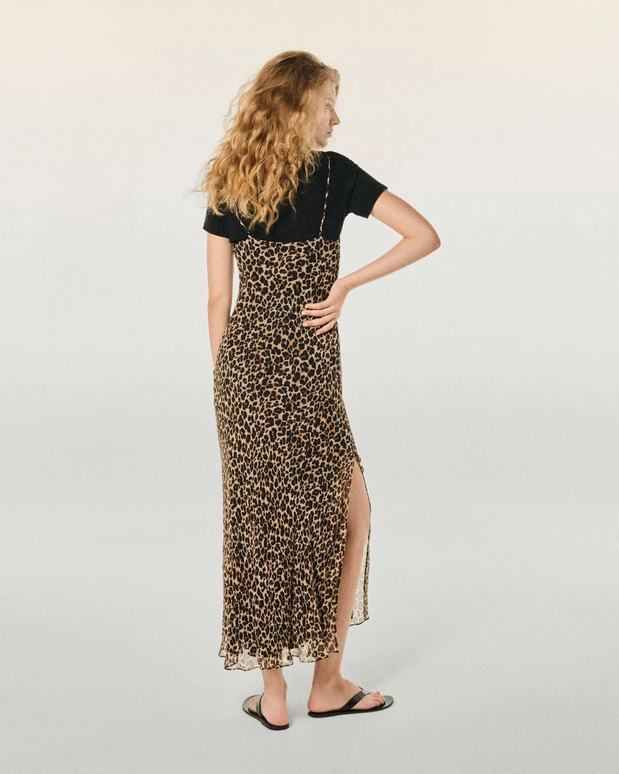 Long Chiffon Strap Dress