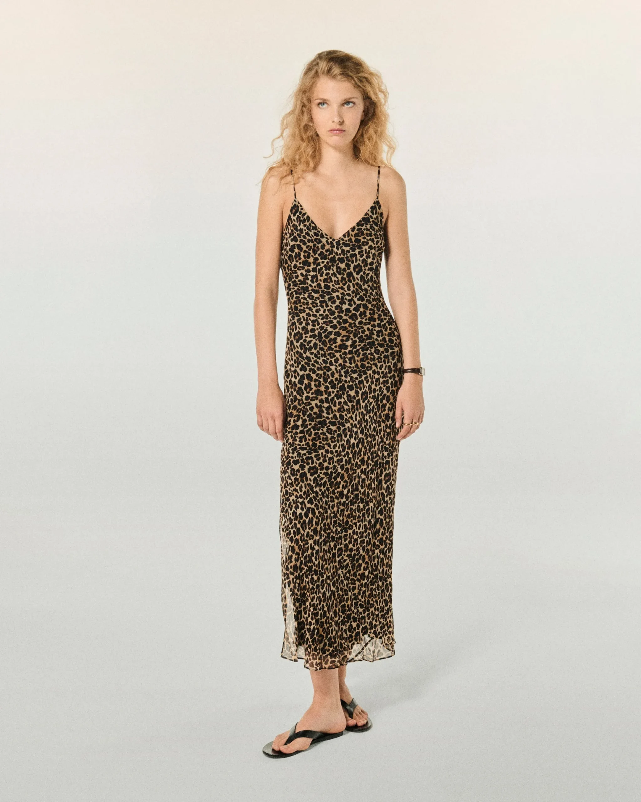 Long Chiffon Strap Dress