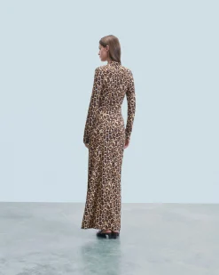 Long Jersey Long Sleeve Dress