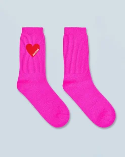 Mid-Calf Heart Socks