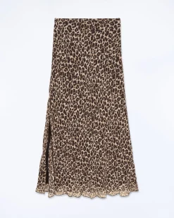 Midi Long Chiffon Skirt