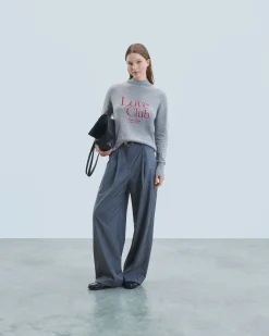 Mock Neck Love Club Sweater