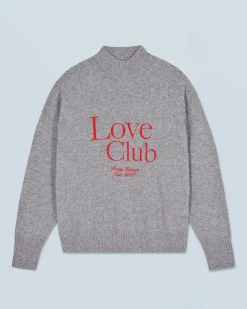 Mock Neck Love Club Sweater