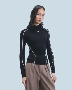 Mock-Neck Sweater