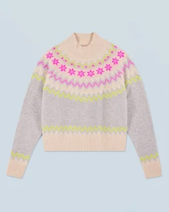 Norwegian Mock Neck Sweater