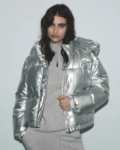 Outerwear Craquele Down Jacket