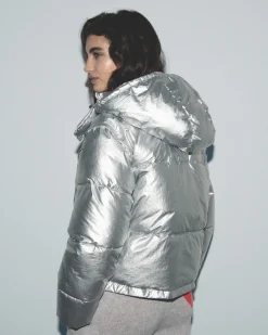 Outerwear Craquele Down Jacket