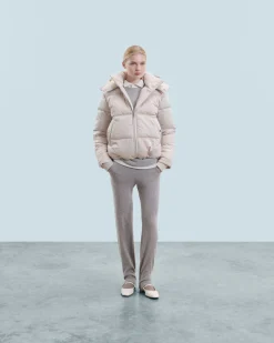 Outerwear Down Jacket with Cashmere Lining