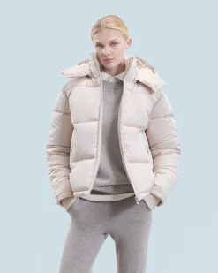 Outerwear Down Jacket with Cashmere Lining