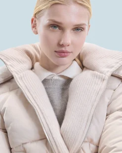 Outerwear Down Jacket with Cashmere Lining