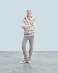 Outerwear Down Jacket with Cashmere Lining