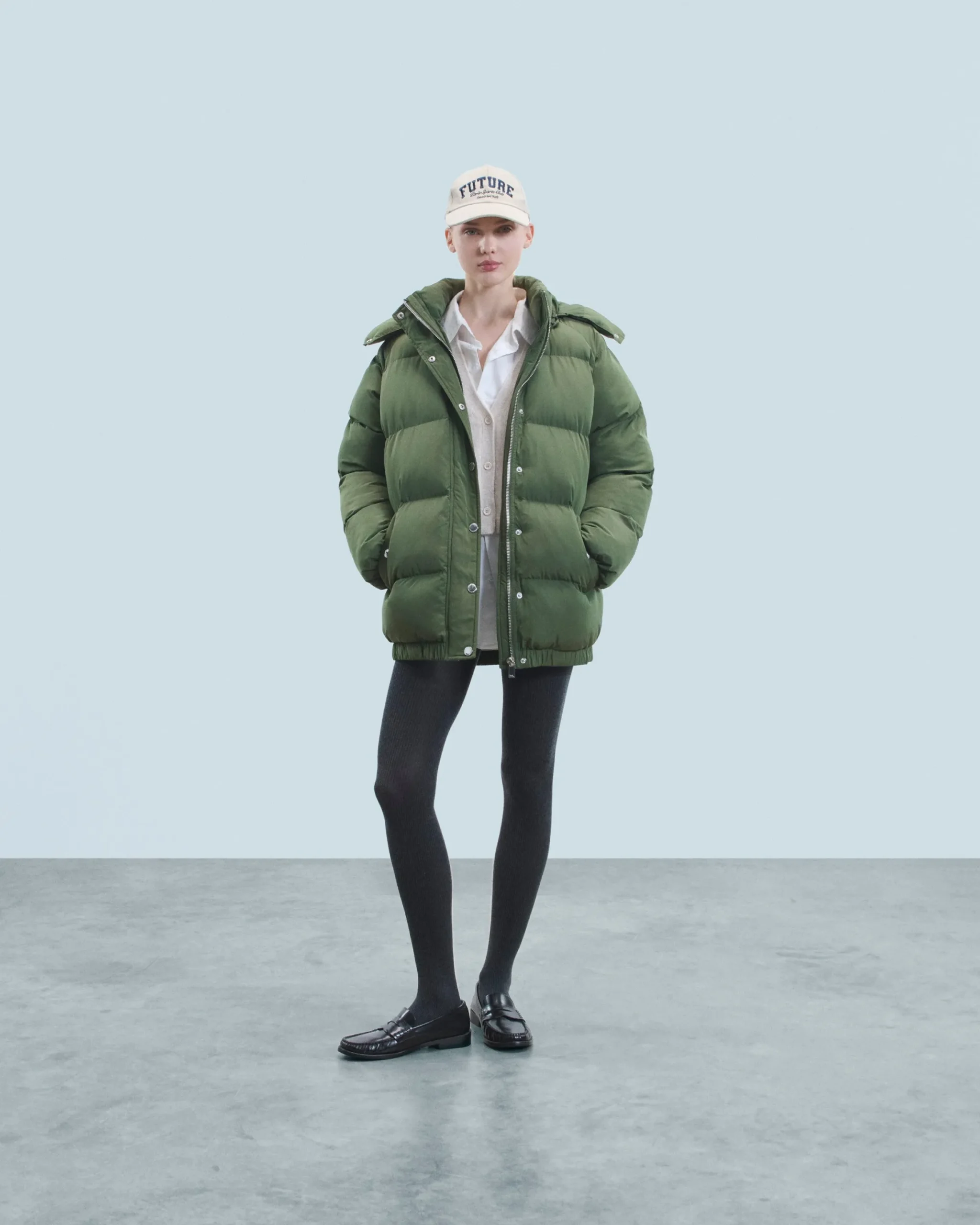 Outerwear Mid-length Down Jacket