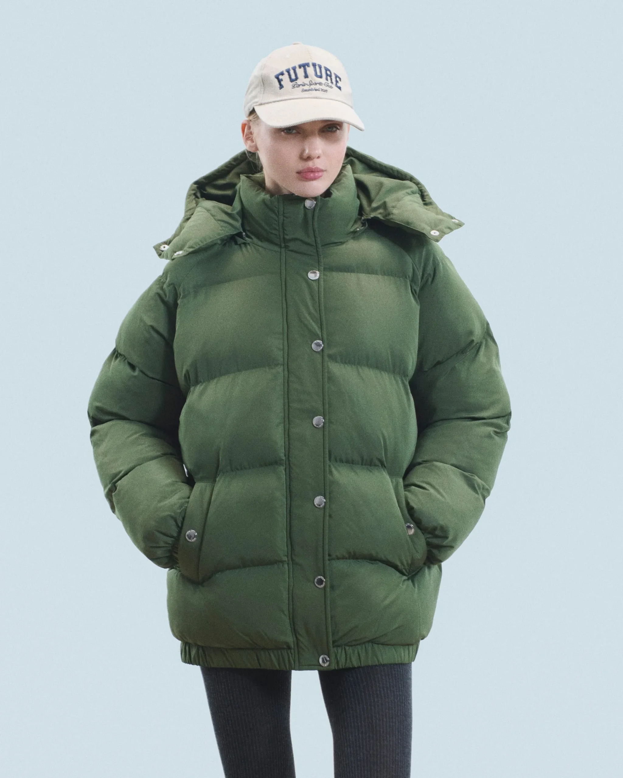 Outerwear Mid-length Down Jacket