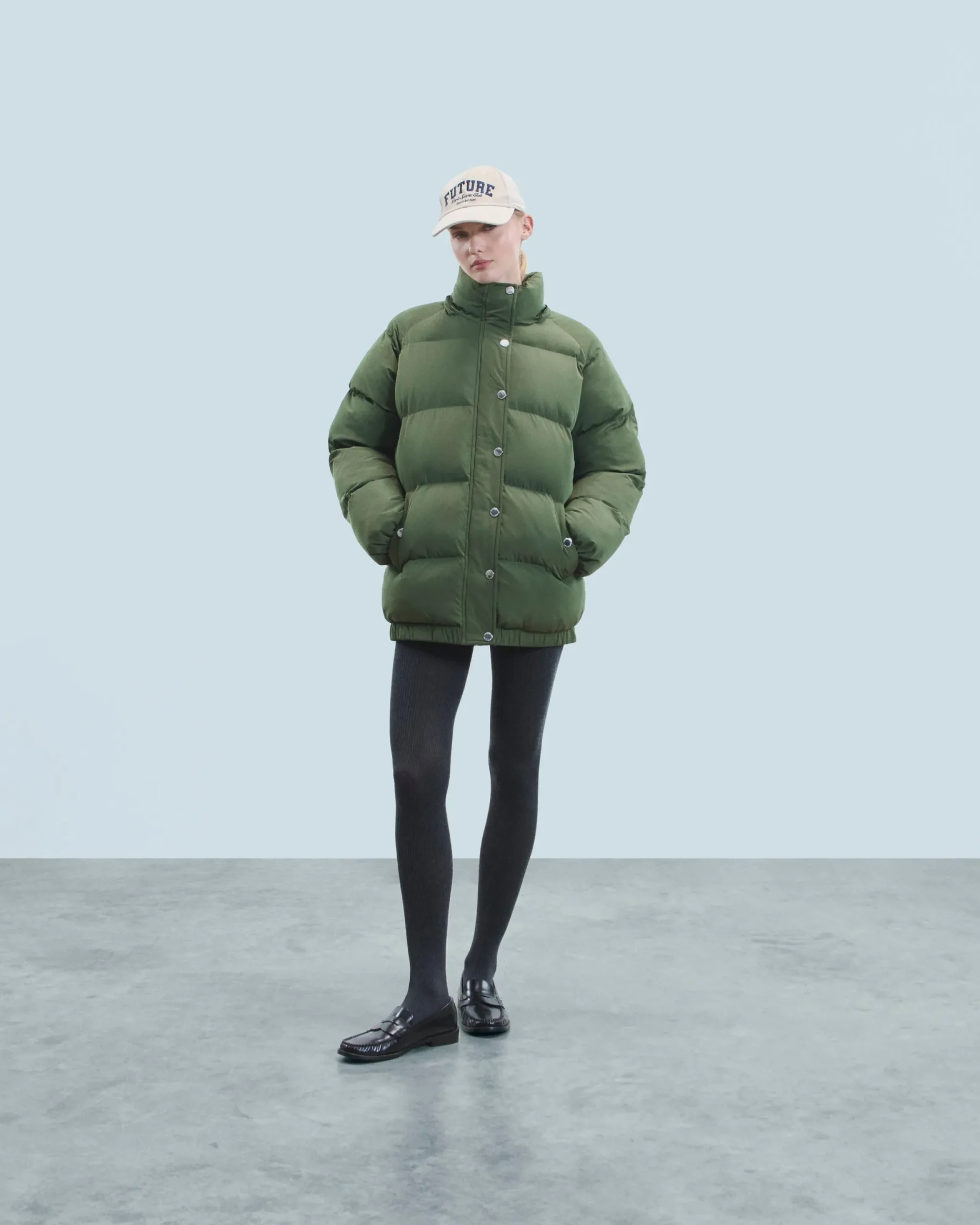 Outerwear Mid-length Down Jacket