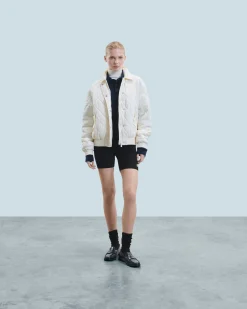 Outerwear Quilted Bomber Jacket