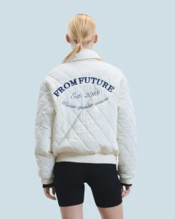 Outerwear Quilted Bomber Jacket