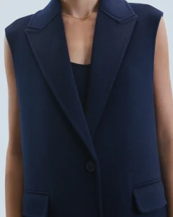 Outerwear Sleeveless Coat
