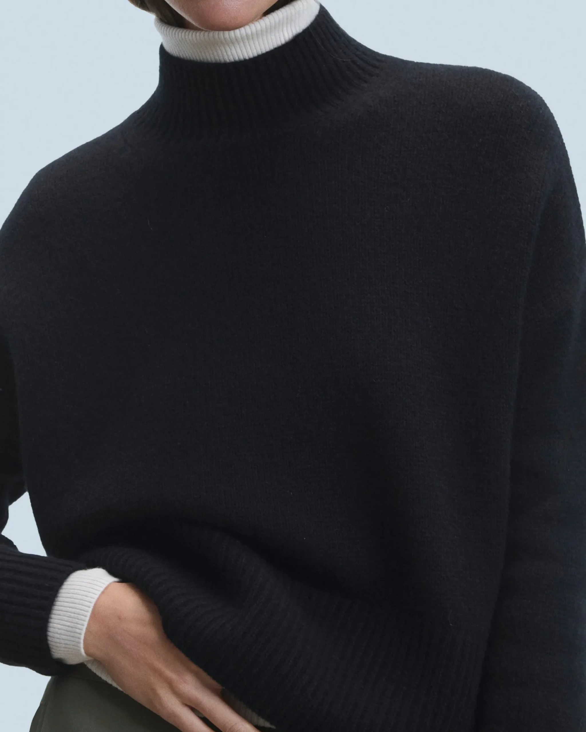 Oversized Mock Neck Sweater