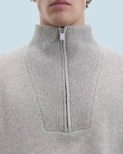 Oversized Quarter Zip Neck Sweater