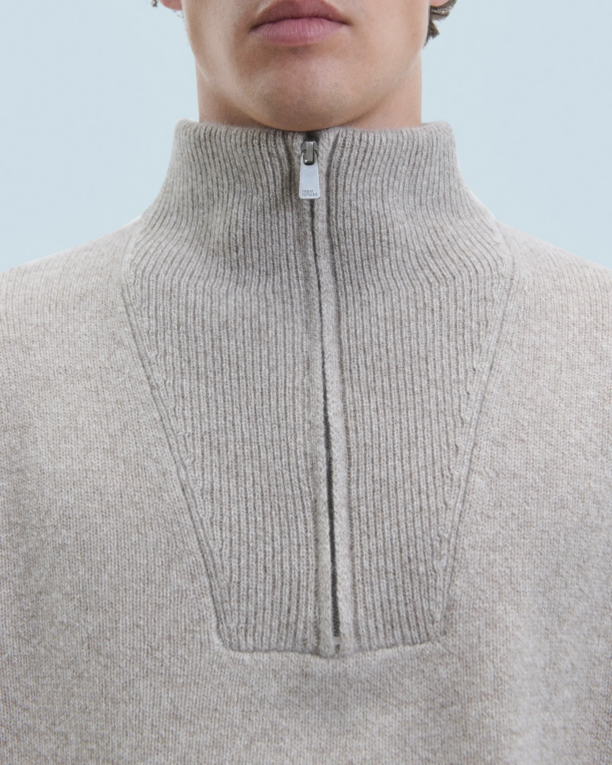 Oversized Quarter Zip Neck Sweater