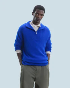 Oversized Quarter Zip Neck Sweater