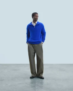 Oversized Quarter Zip Neck Sweater