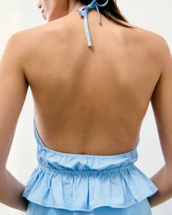 Poplin Strap Top