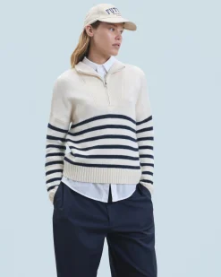 Quarter Zip Marinière Sweater