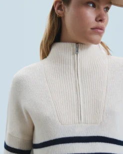 Quarter Zip Marinière Sweater