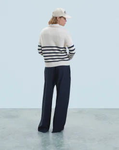 Quarter Zip Marinière Sweater
