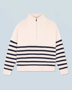Quarter Zip Marinière Sweater