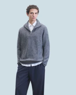Quarter Zip Neck Sweater
