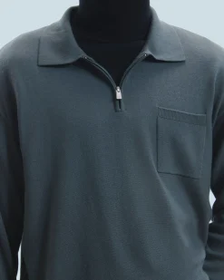 Quarter Zip Neck Sweater