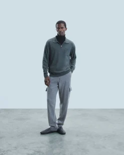 Quarter Zip Neck Sweater