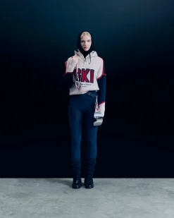 Quarter Zip Neck Sweater SKI